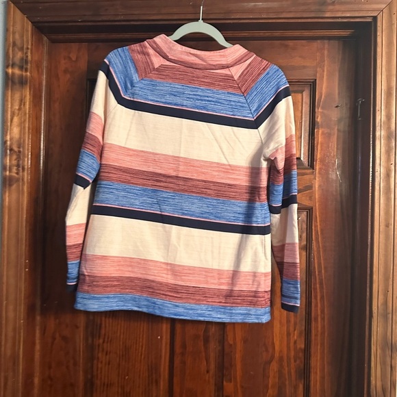 Talbots Multicolor Striped Top. T by Talbots - Picture 4 of 5